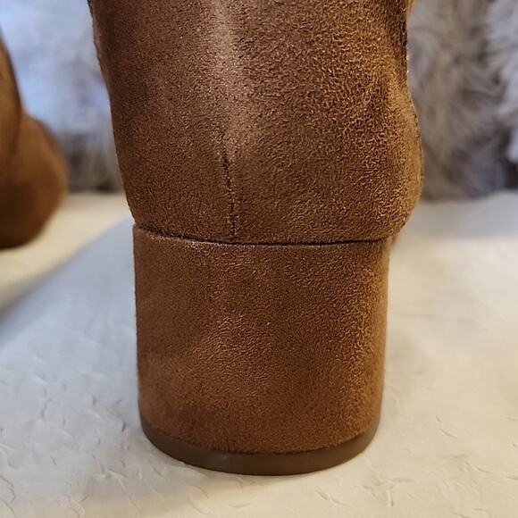 Kenneth Cole Reaction Women's Road Stretch Cognac Dress Booties Size 9 - Picture 9 of 16